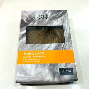 She Blond 4 clip 100% Remy Human Hair Exrension Topper Wiglet by Shilo